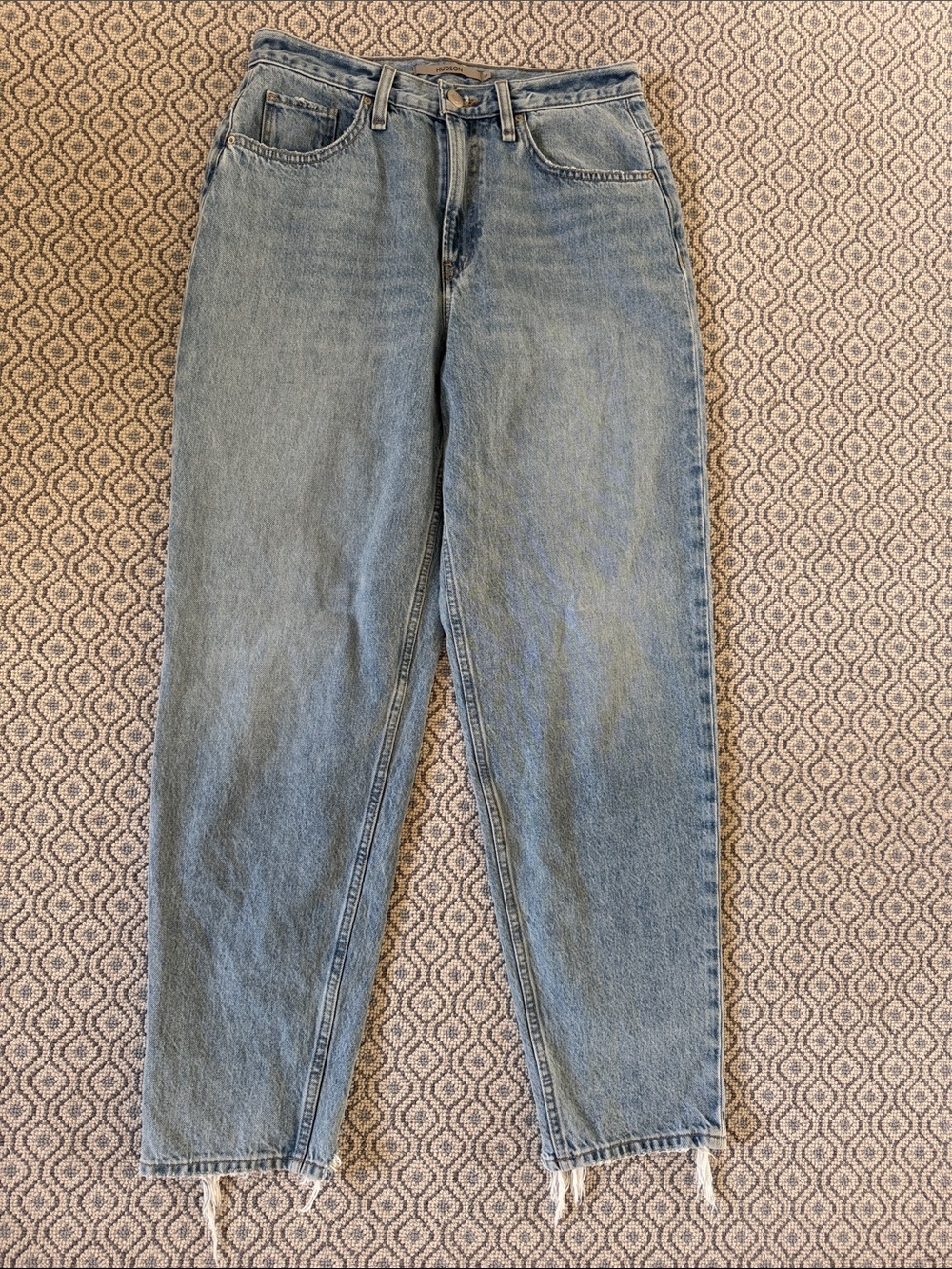 Hudson James GA2 Jeans Faded Light Wash Boyfriend Denim